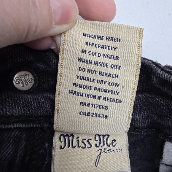 Miss Me Jeans Womens 28 Gray Skinny Stretch Denim Griffith Park JPD1003SK-4 - Picture 11 of 16
